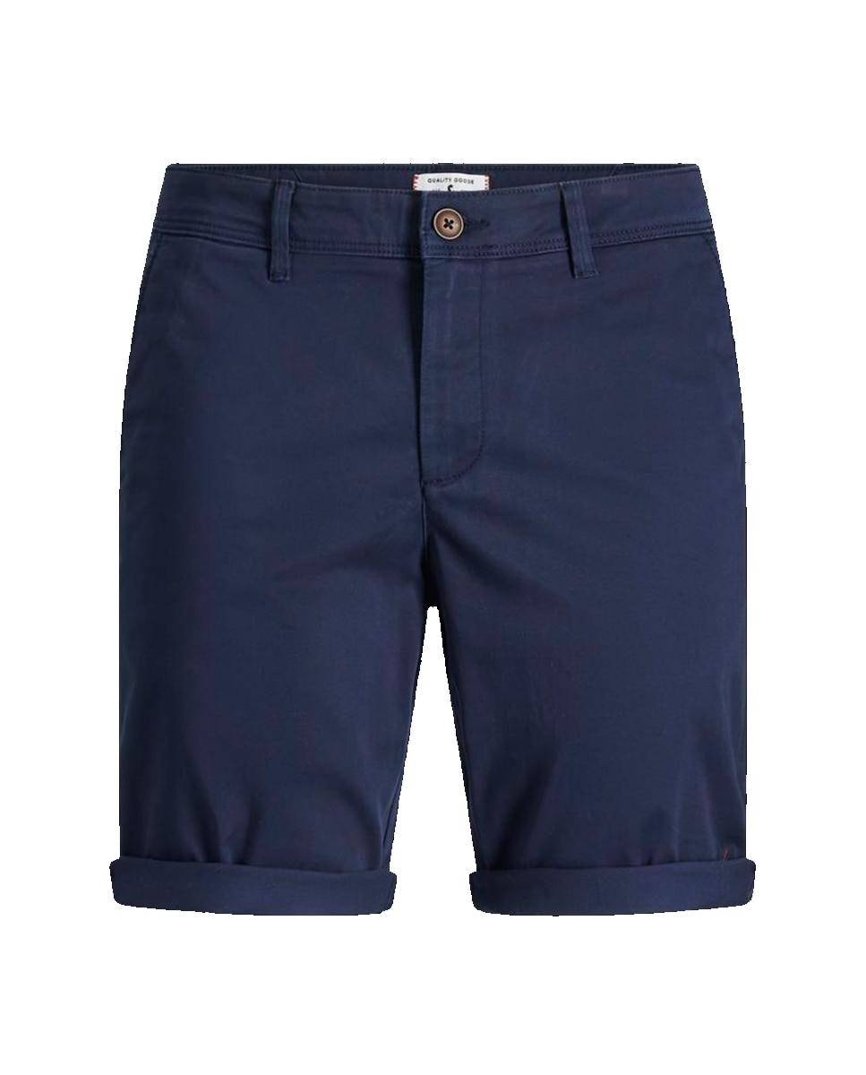 Bermudas chino de algodão BCI azul-marinho Azul-marinho-7