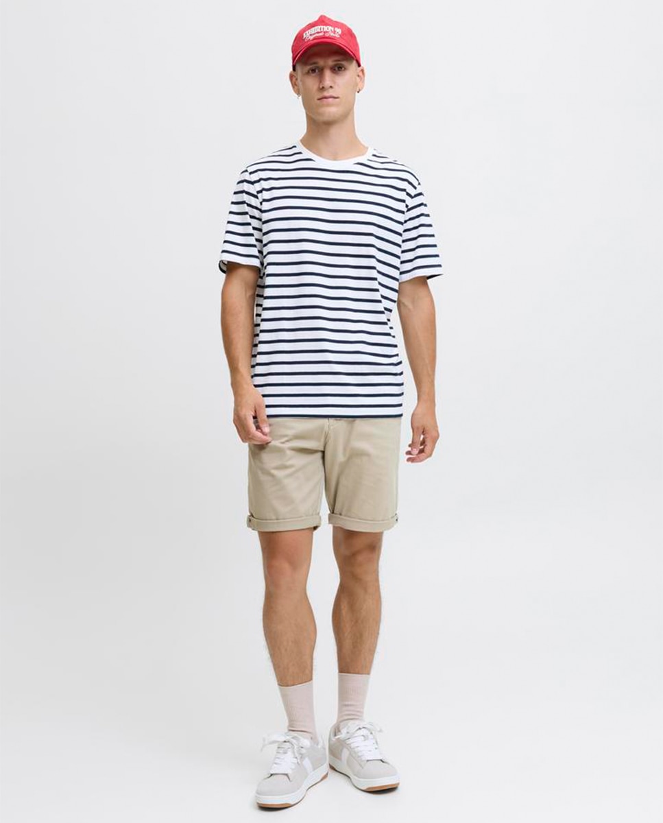 Bermudas chino verdes Bege-1