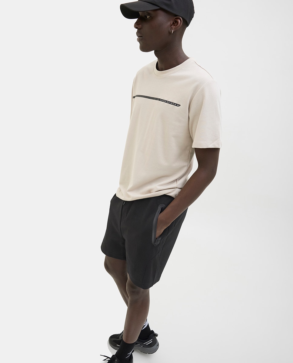 Bermudas con bolsillos a contraste laterales de hombre - Jack & Jones - Negro Negro-8