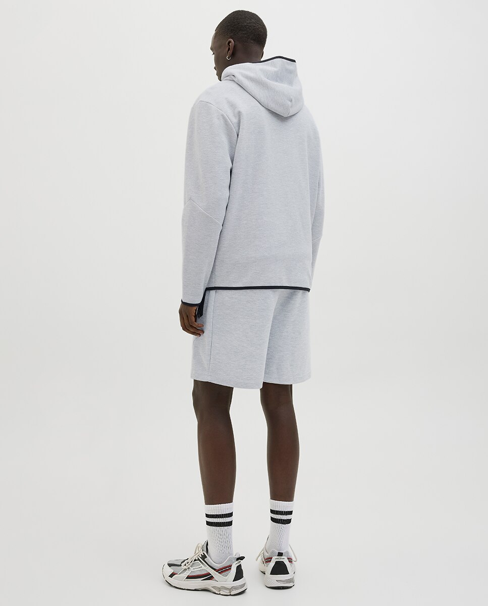 Bermudas con bolsillos a contraste laterales de hombre - Jack & Jones - Gris Gris-3