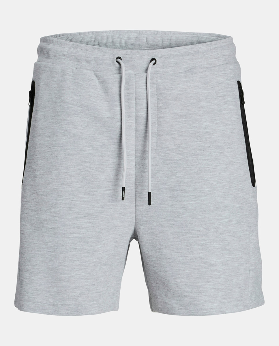 Bermudas con bolsillos a contraste laterales de hombre - Jack & Jones - Gris Gris-4
