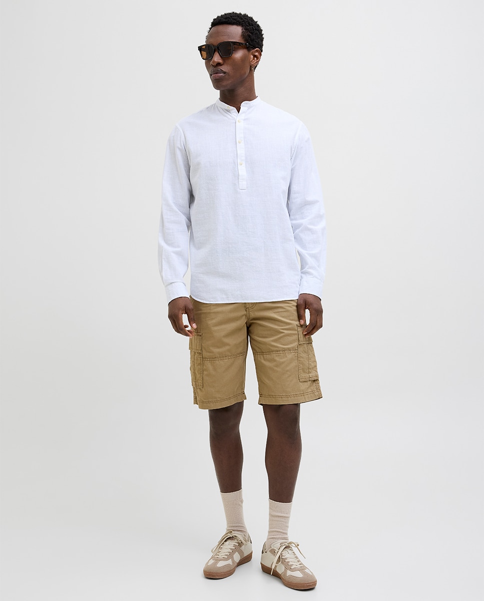 Jack & Jones - Bermudas cargo de con bolsillos laterales de hombre.