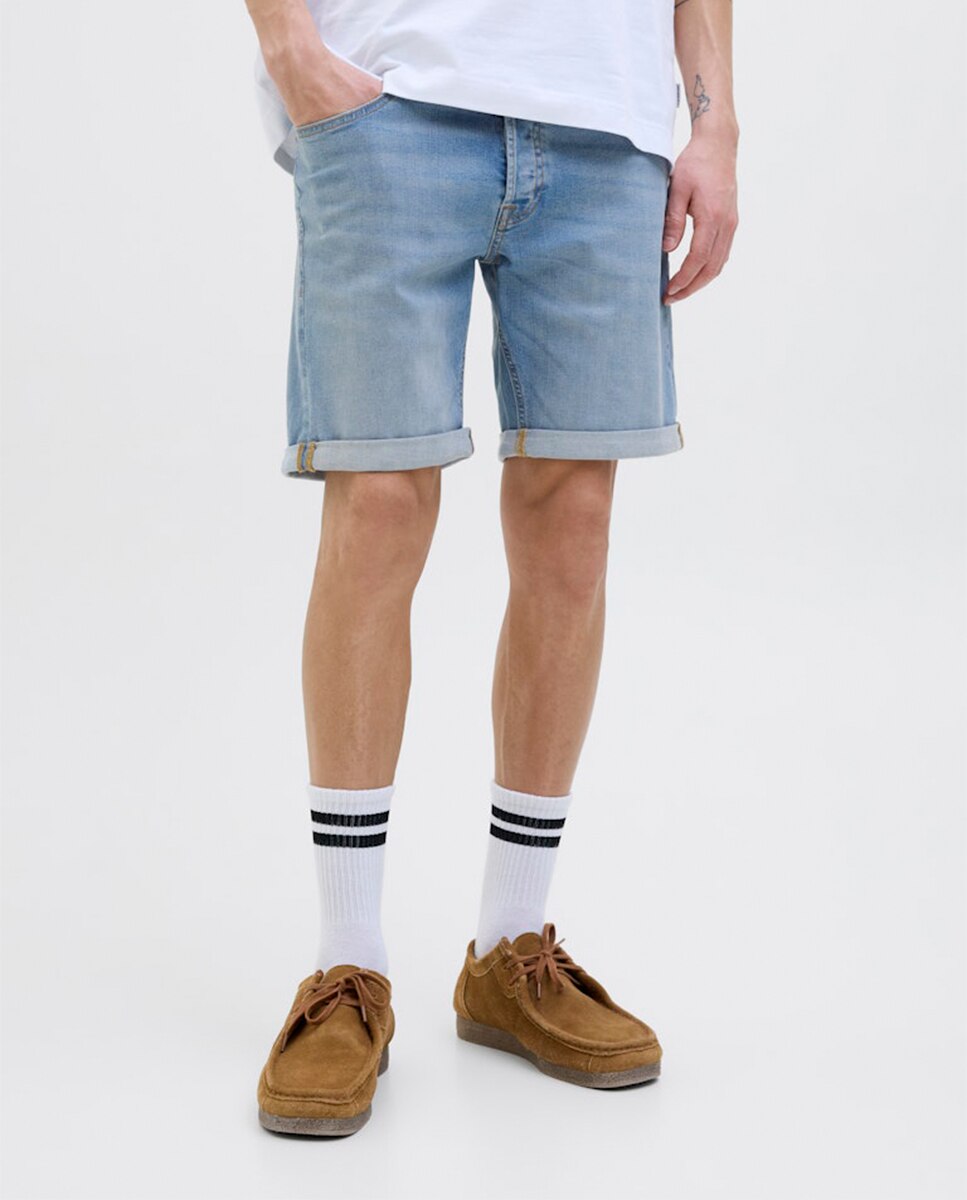 Bermudas de Ganga Regular Fit Azul-2
