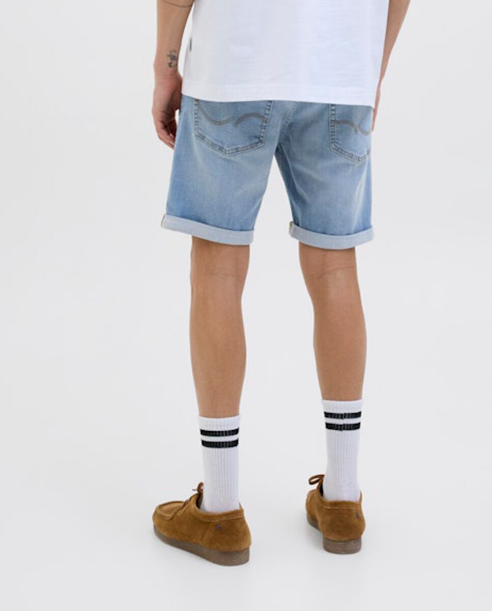 Bermudas de Ganga Regular Fit Azul-3