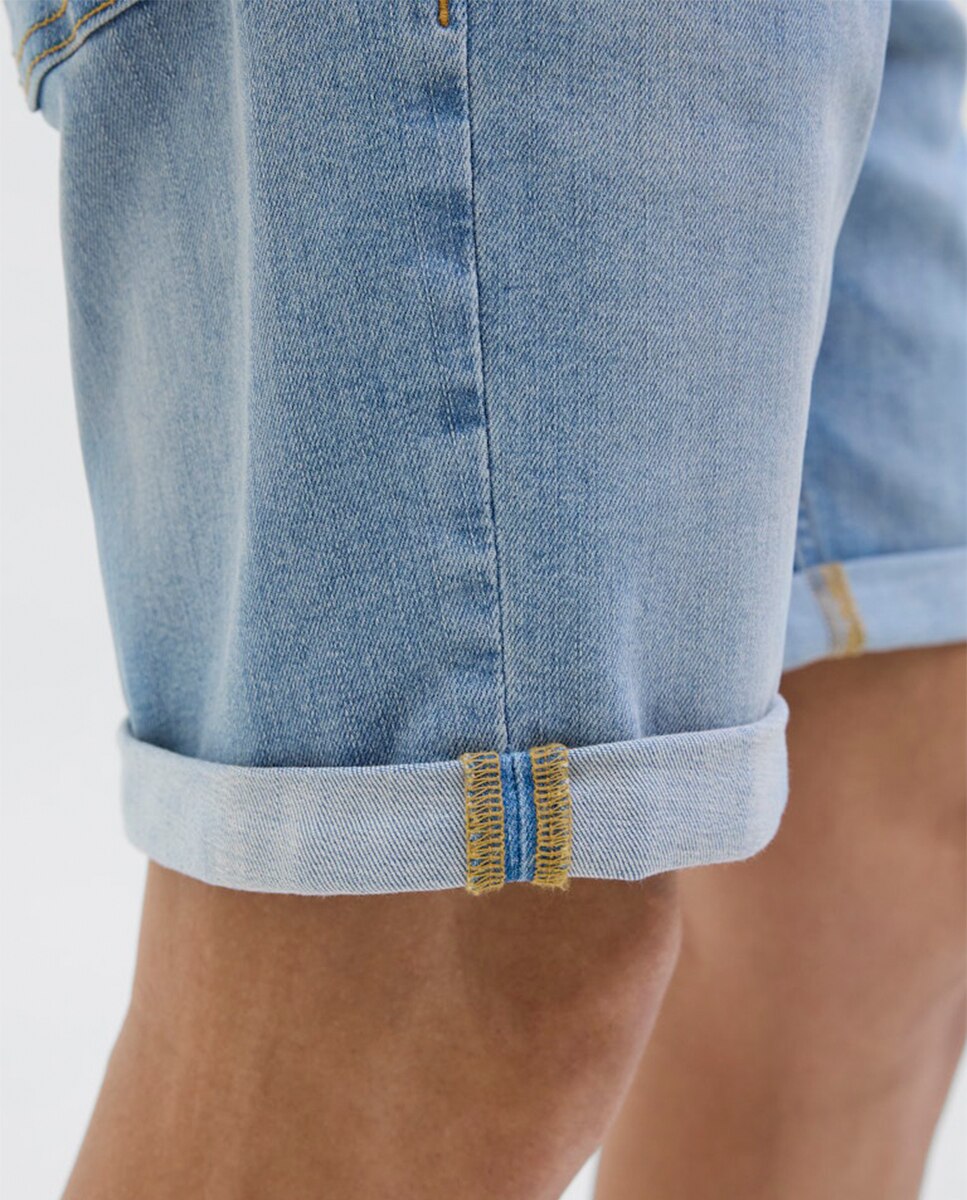 Bermudas de Ganga Regular Fit Azul-5