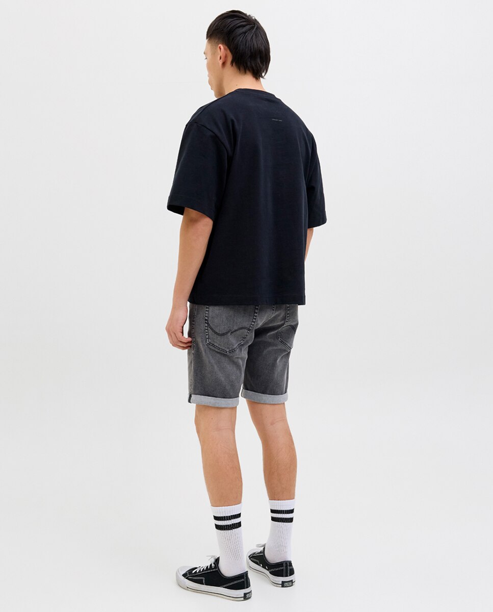 Bermudas de Ganga Regular Fit Cinzento-2