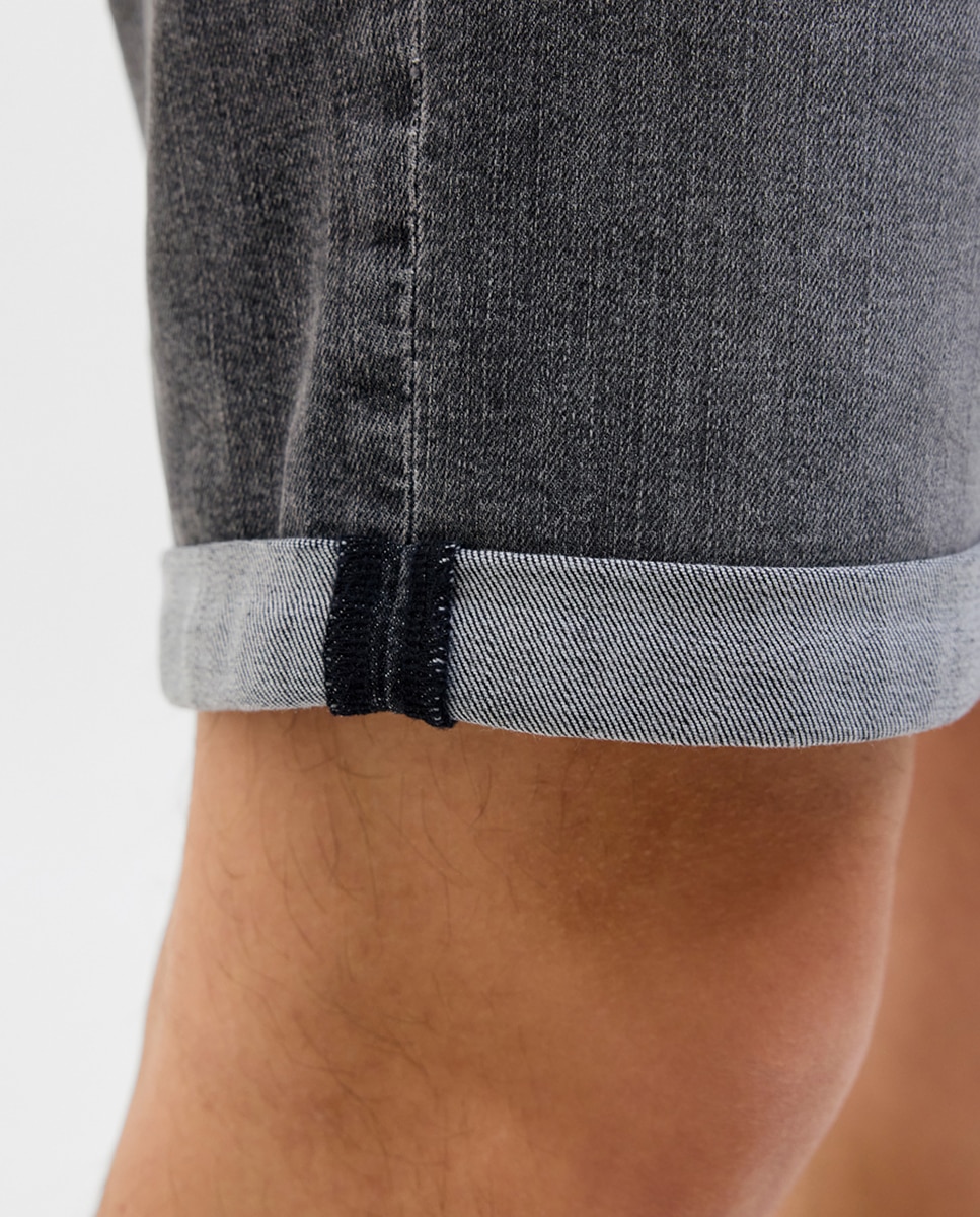 Bermudas de Ganga Regular Fit Cinzento-5