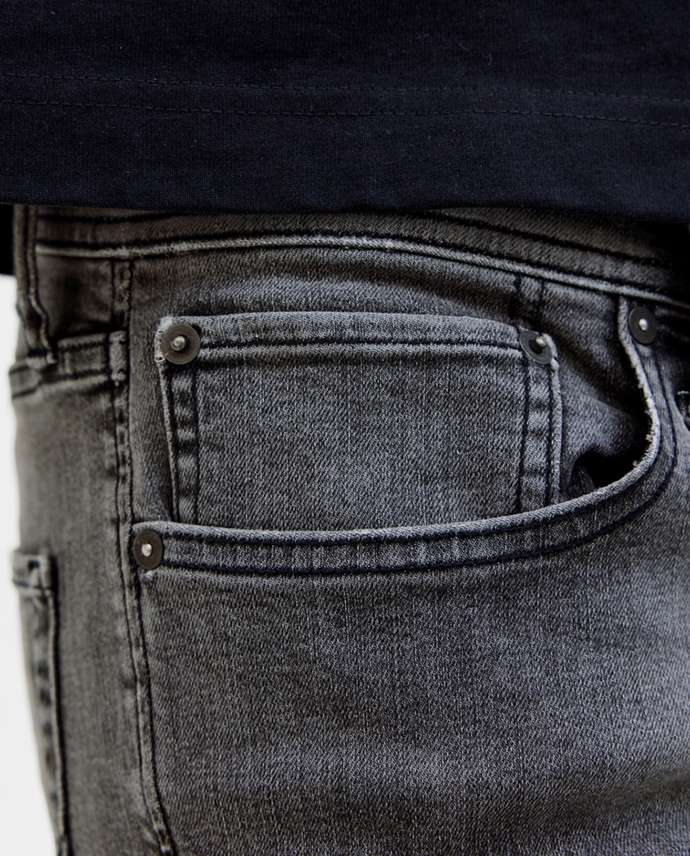 Bermudas de Ganga Regular Fit Cinzento-6