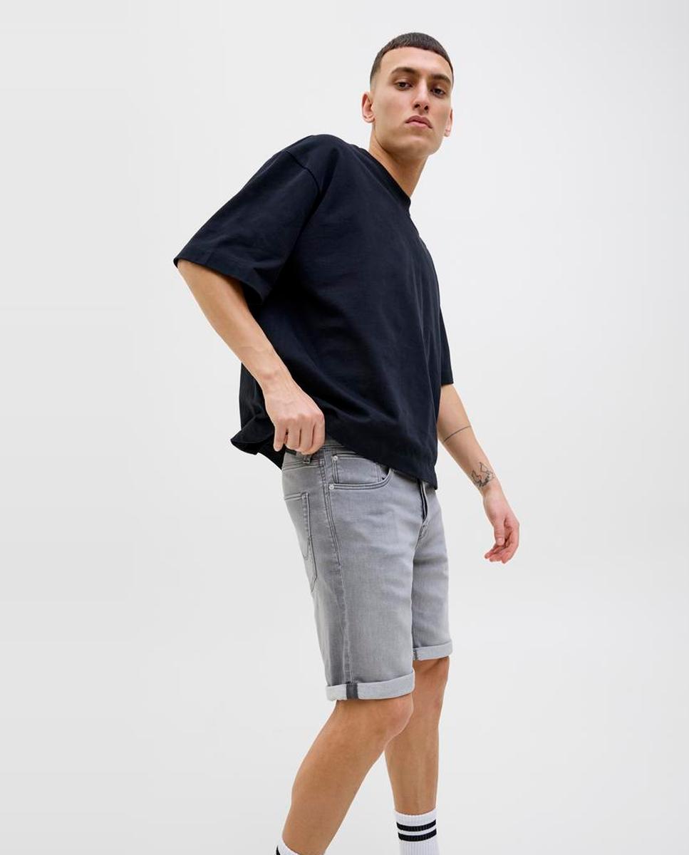 Bermudas de Ganga Regular Fit Cinzento-4