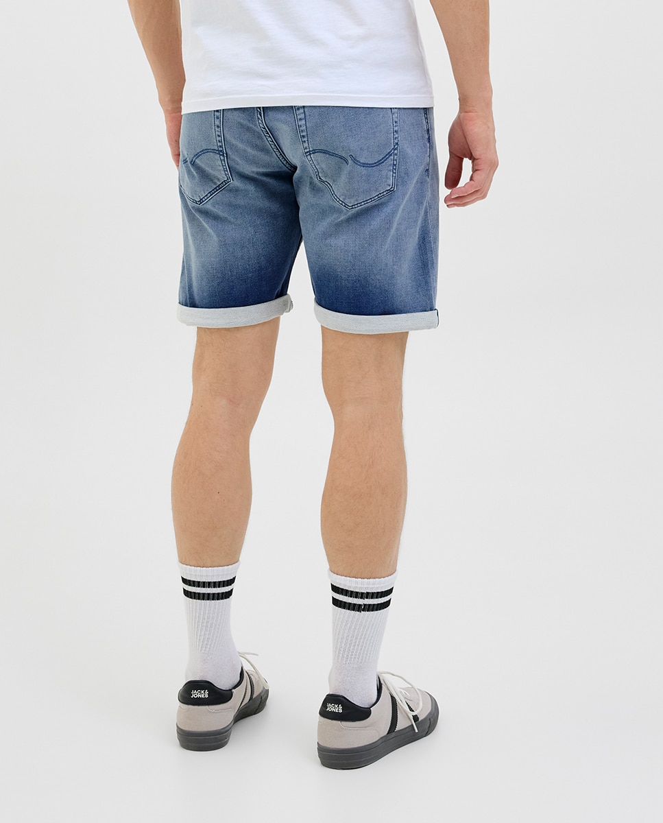 Bermudas de Ganga Regular Fit Azul-3