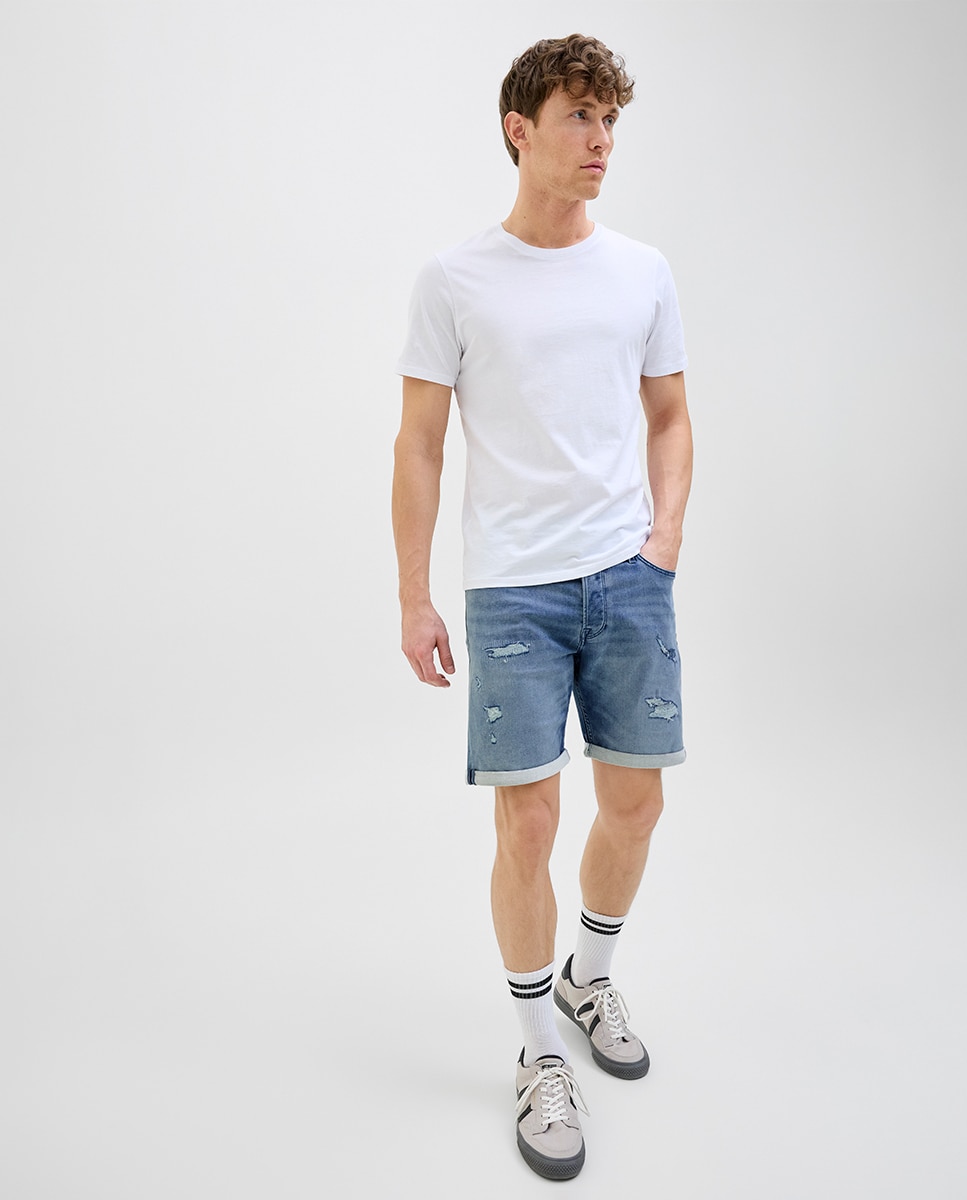 Bermudas de Ganga Regular Fit Azul-8