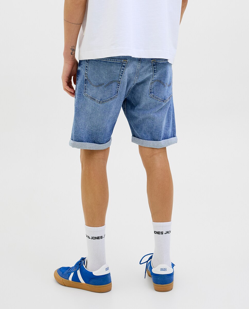 Bermudas de Ganga Regular Fit Azul-3