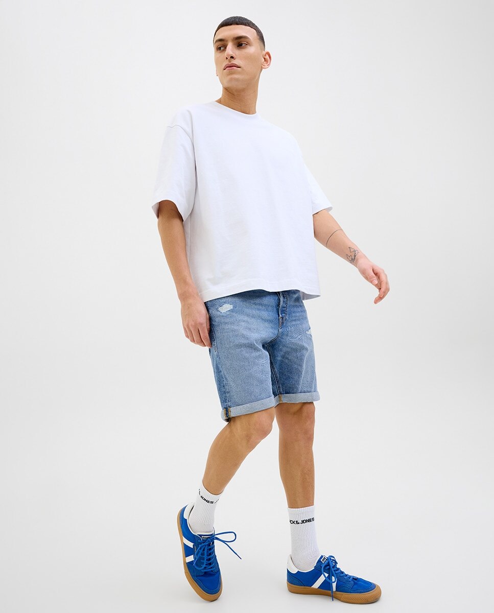 Bermudas de Ganga Regular Fit Azul-8
