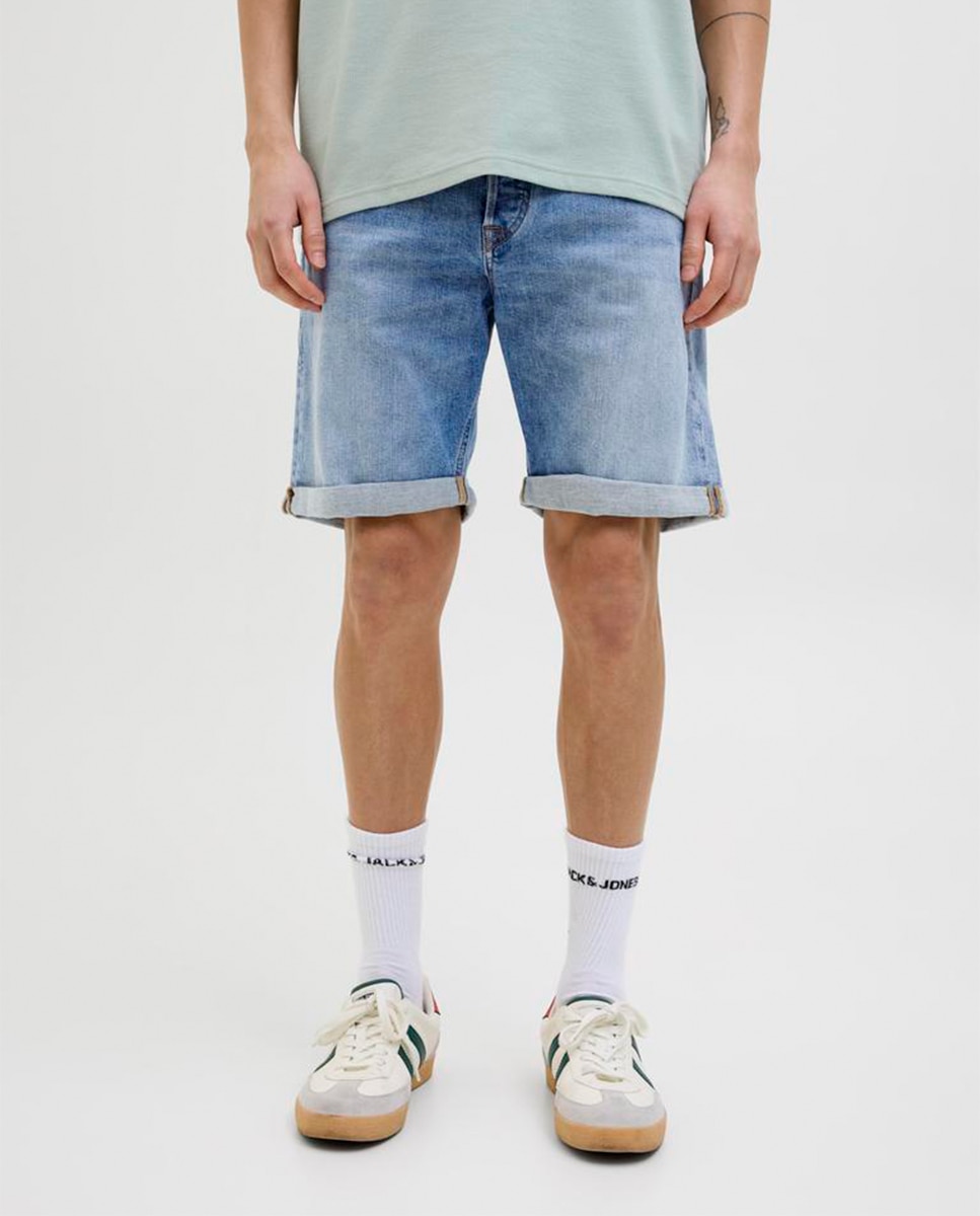 Bermudas de Ganga Regular Fit Azul-2