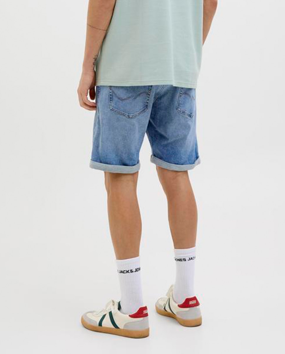 Bermudas de Ganga Regular Fit Azul-3