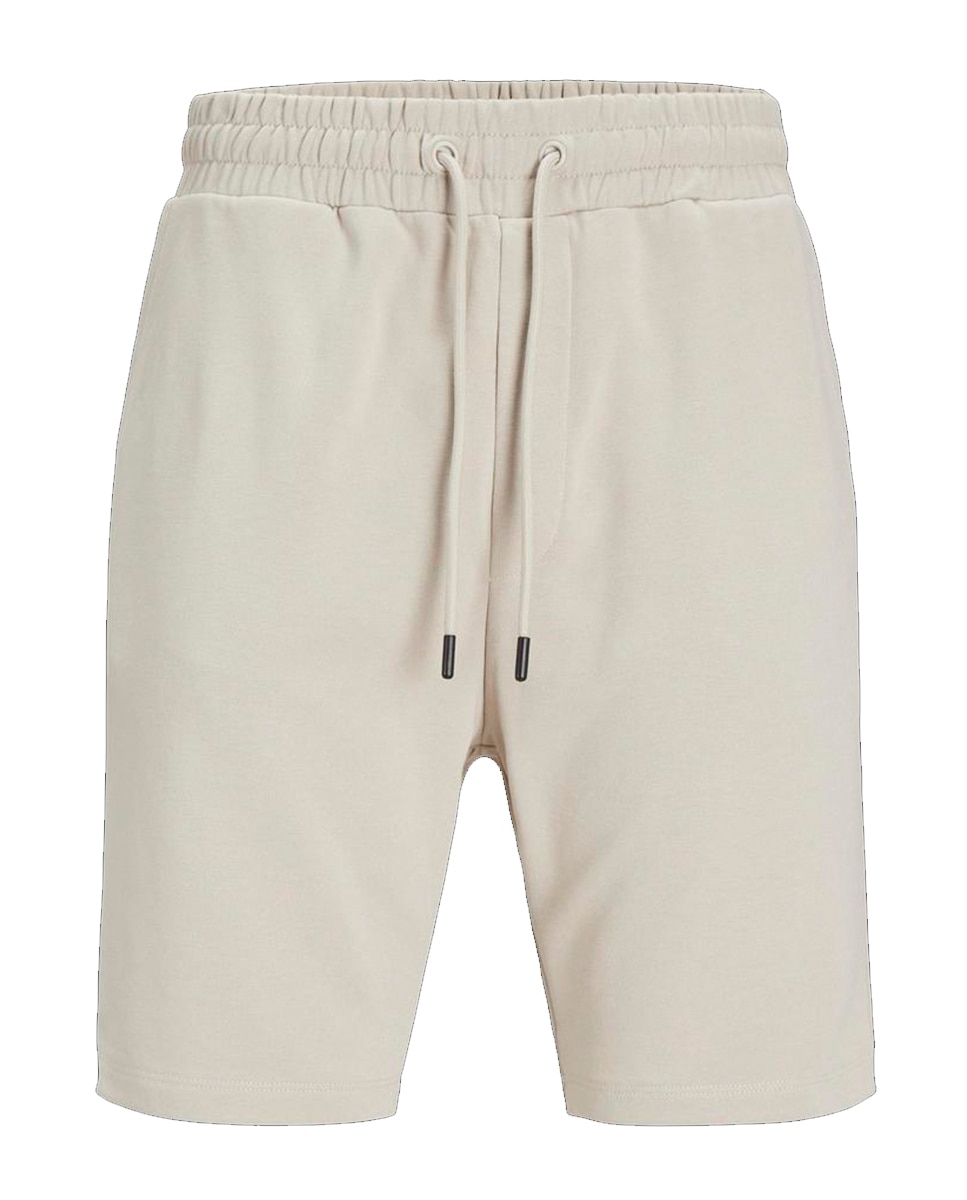 Bermudas Tipo Joggers Bege-7