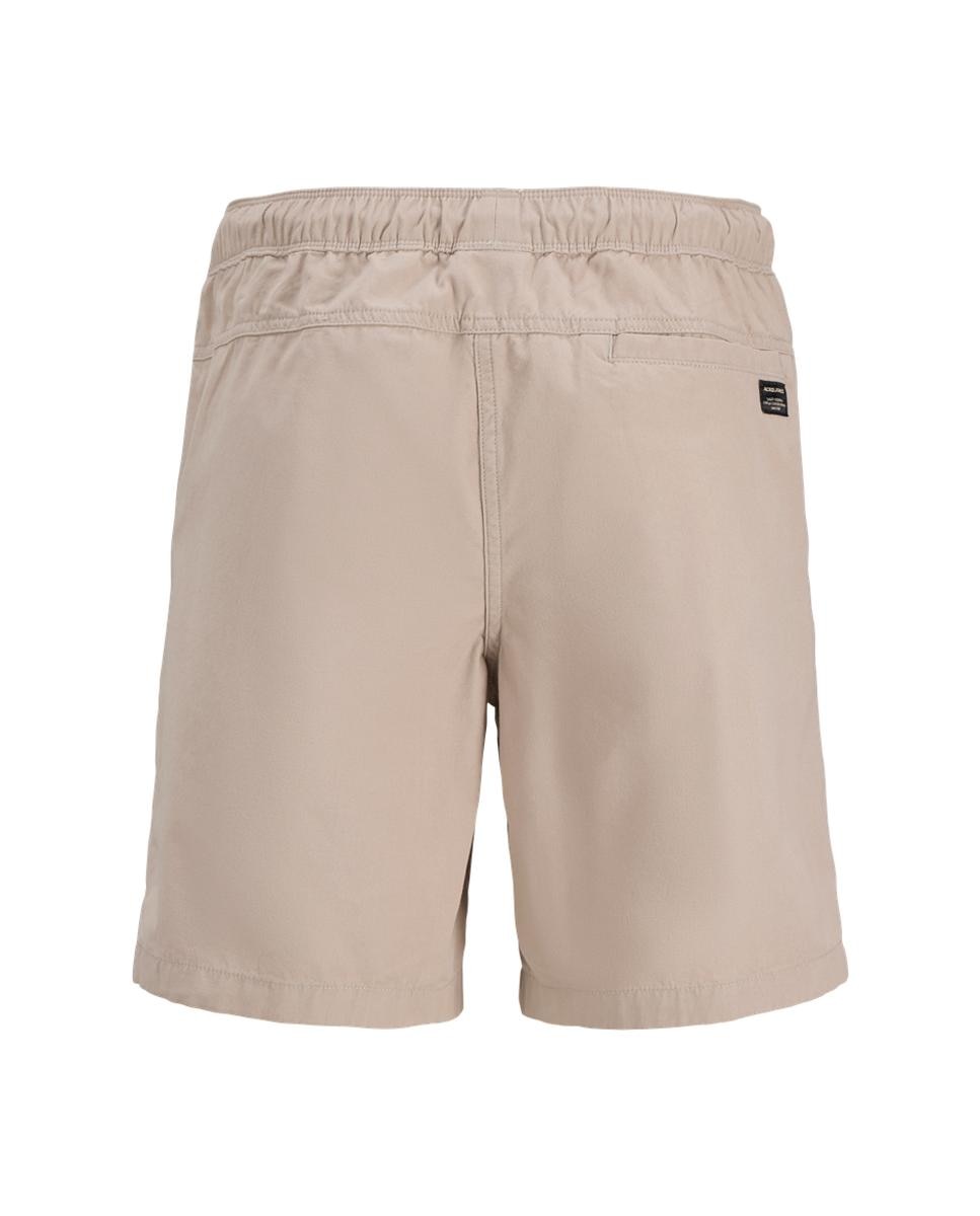 Bermudas Tipo Joggers Bege-7