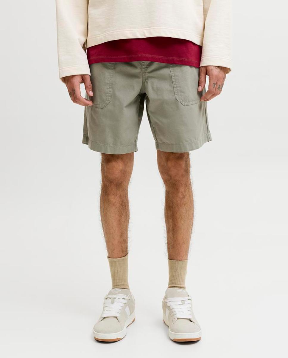 Bermudas Tipo Joggers Verde-2