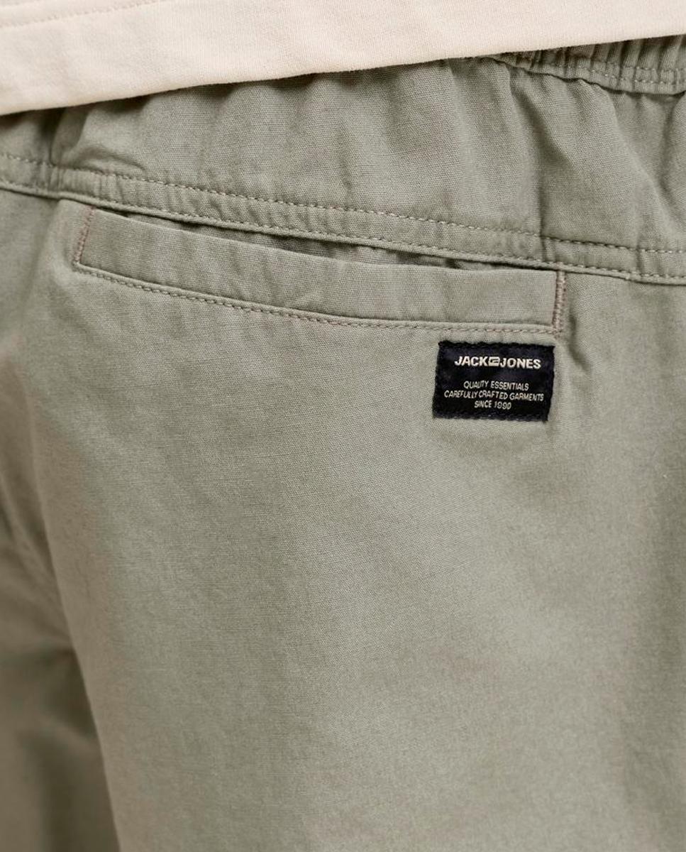 Bermudas Tipo Joggers Verde-5