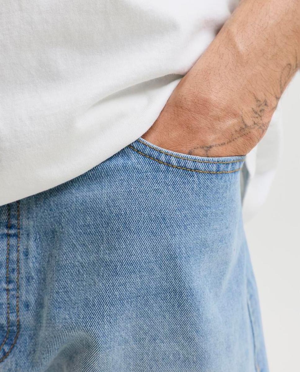 Bermudas de Ganga Loose Fit Azul-claro-5