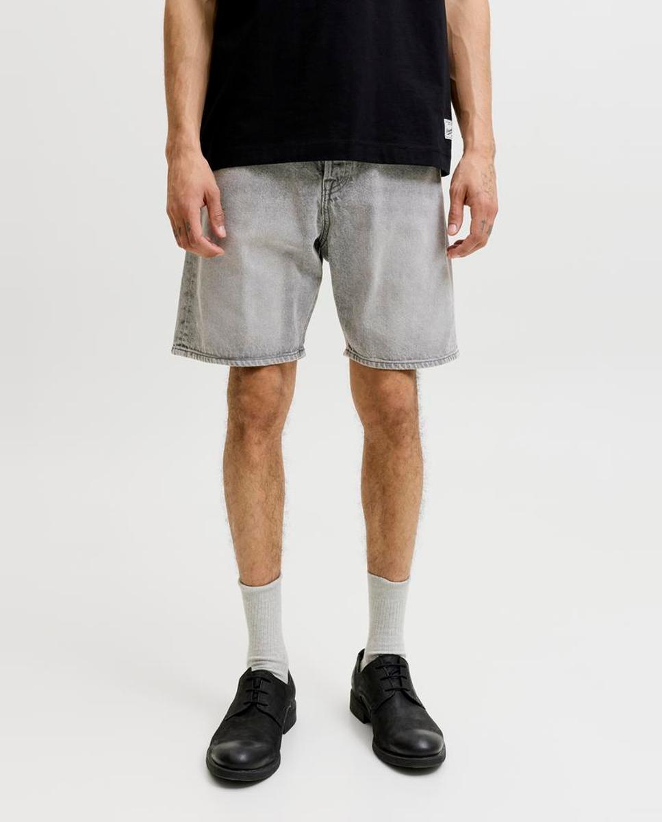 Bermudas de Ganga Loose Fit Cinzento-2