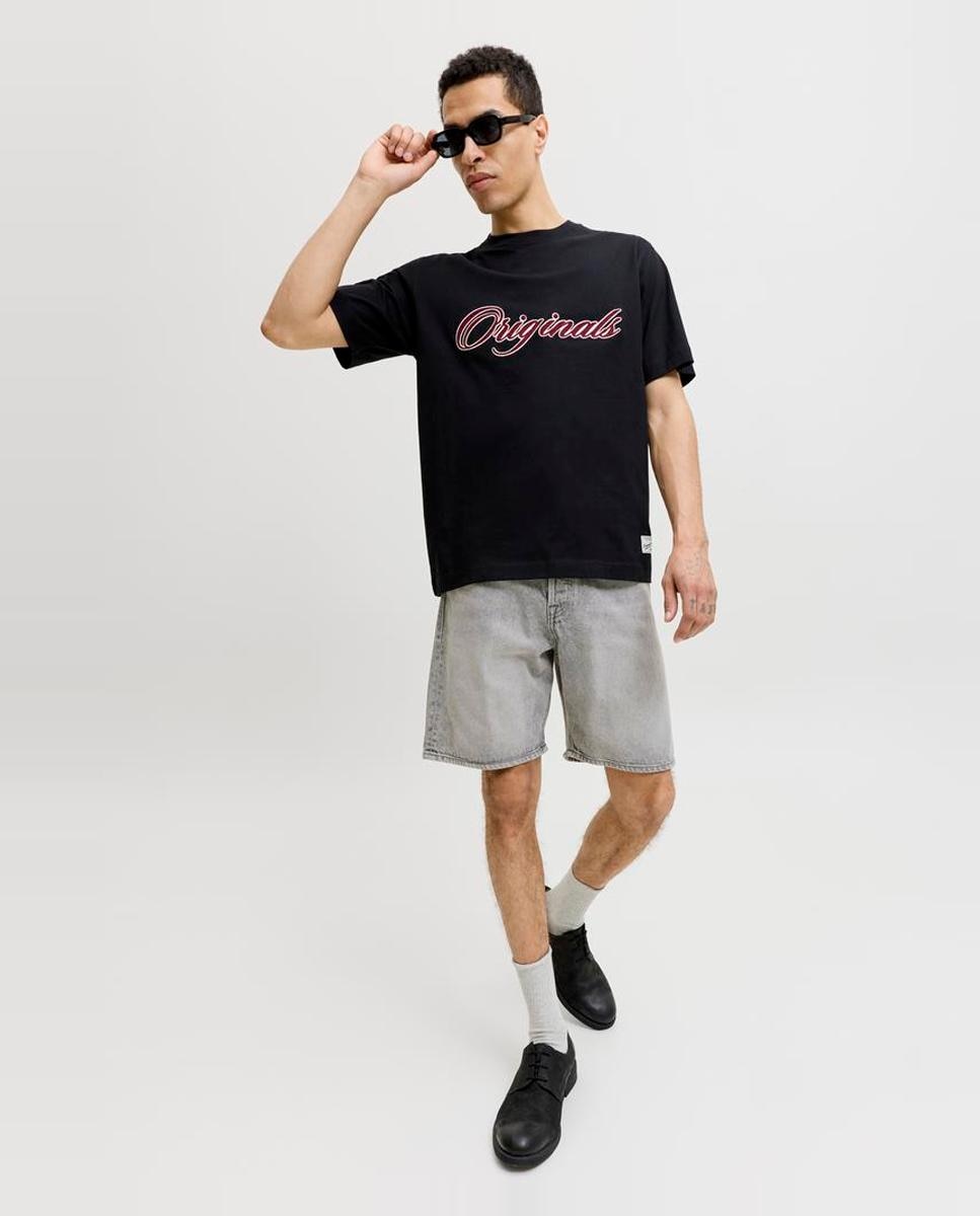Bermudas de Ganga Loose Fit Cinzento-8