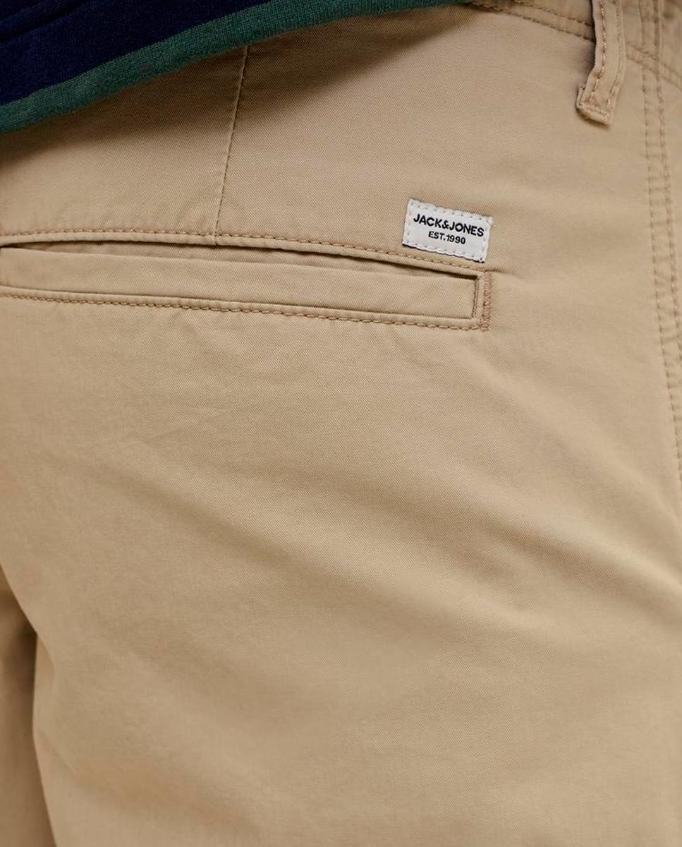 Bermudas Cargo Lisas Bege-4