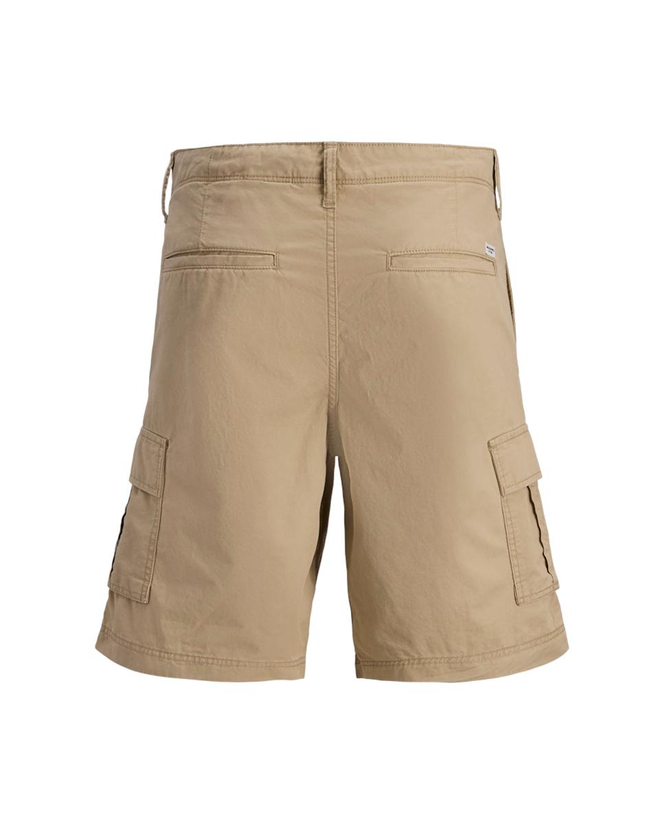 Bermudas Cargo Lisas Bege-6