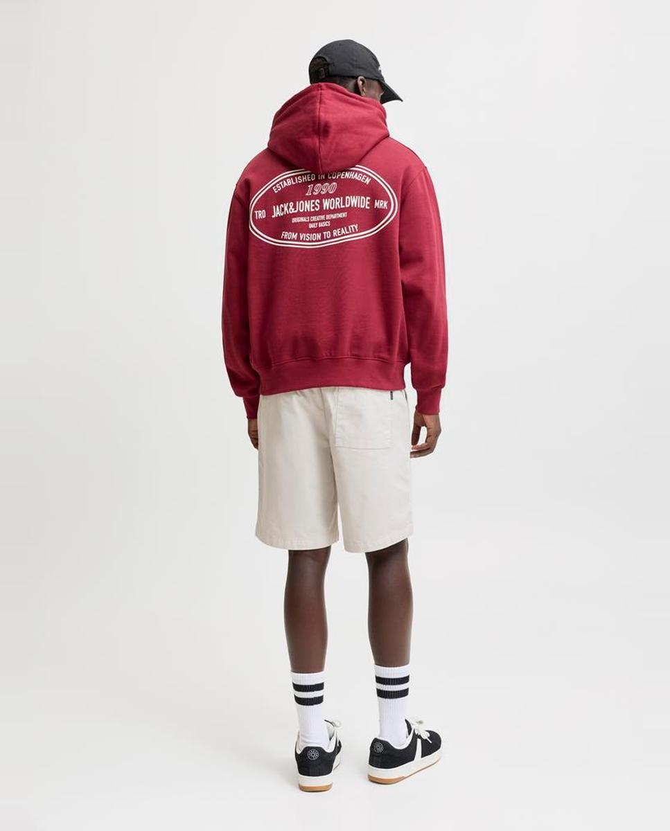 Bermudas Jogger Relaxed Fit Bege-3