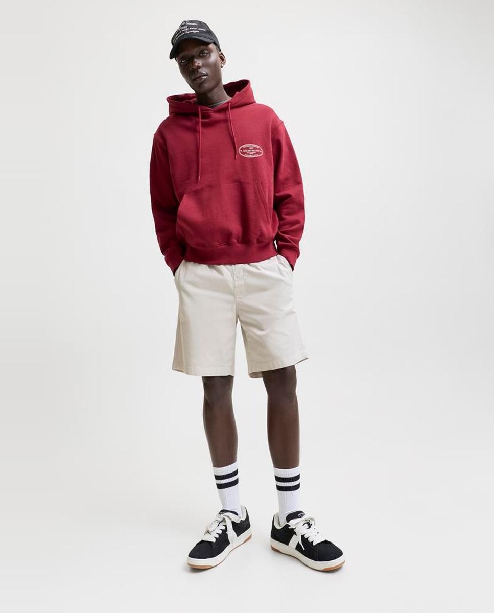 Bermudas Jogger Relaxed Fit Bege-8