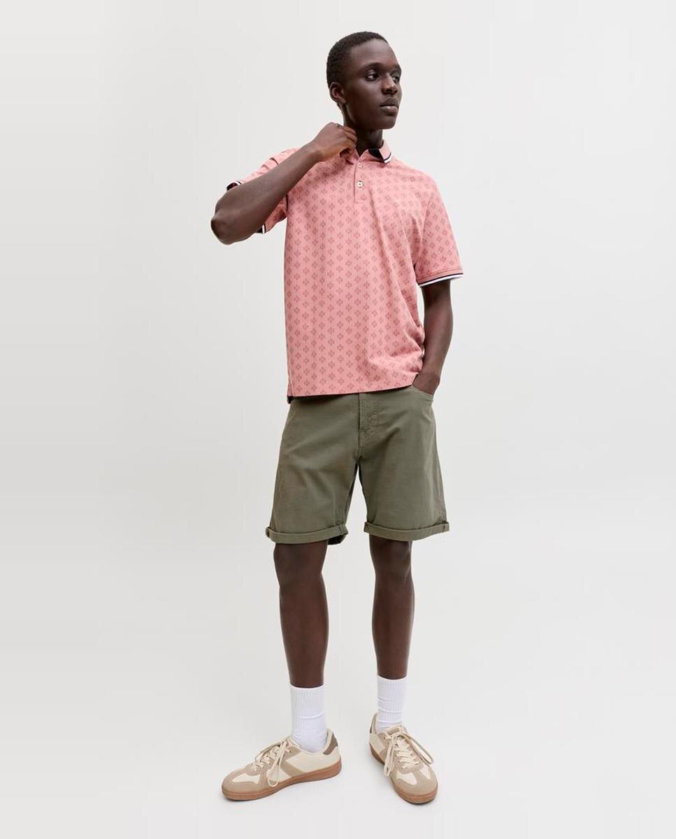 Bermuda de hombre cinco bolsillos lisa - Jack & Jones - Verde Verde-4