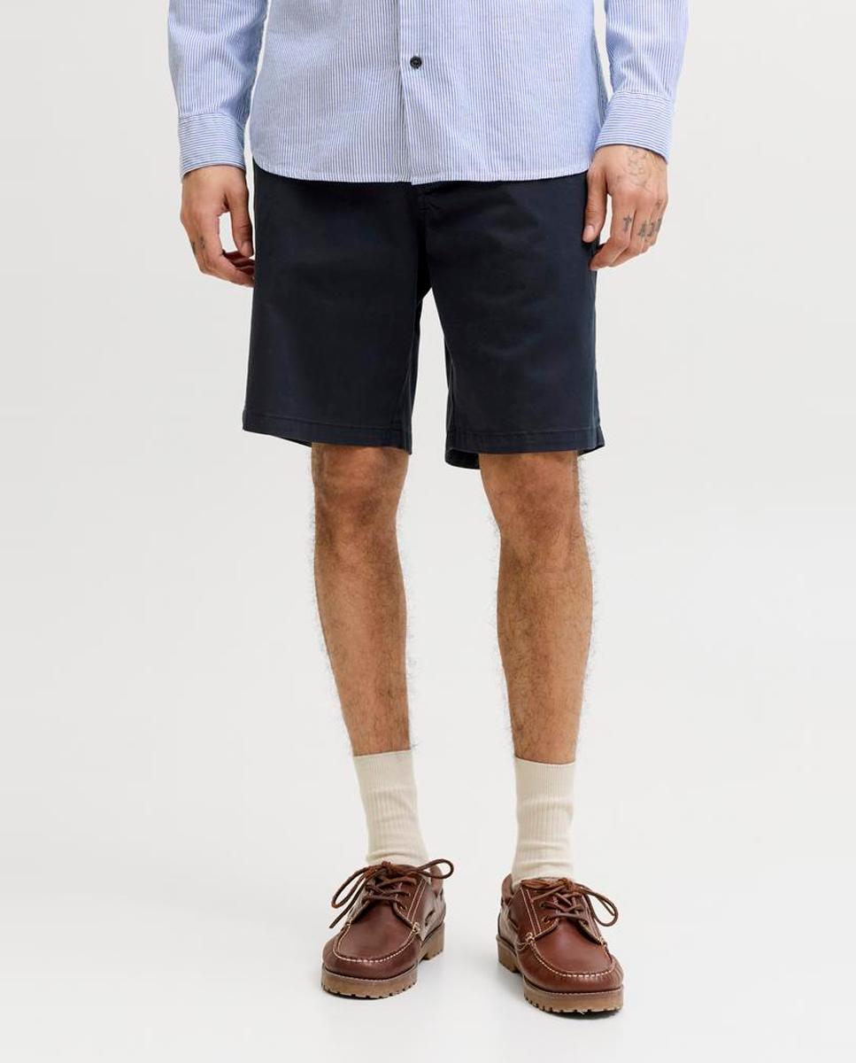Imagen 2 de Bermuda tipo chino de hombre relaxed fit - Jack & Jones - Azul marino Azul marino