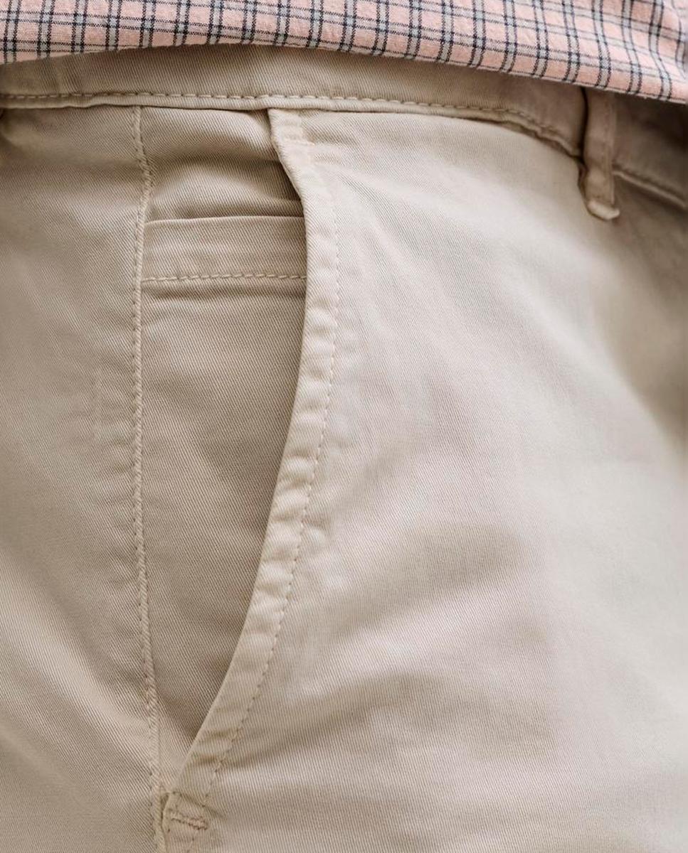 Bermudas Chino Relaxed Fit Bege-6