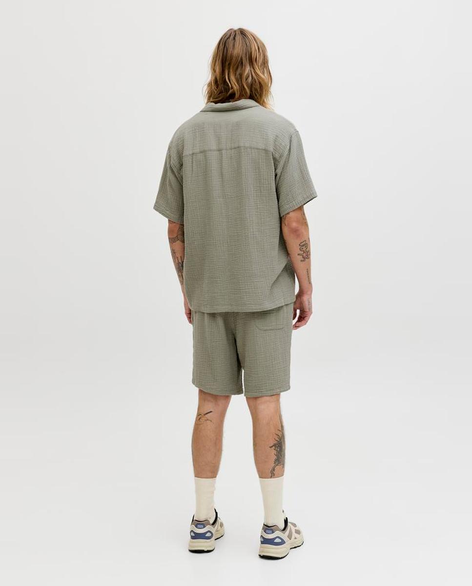 Bermudas Jogger Relaxed Fit Verde-claro-3