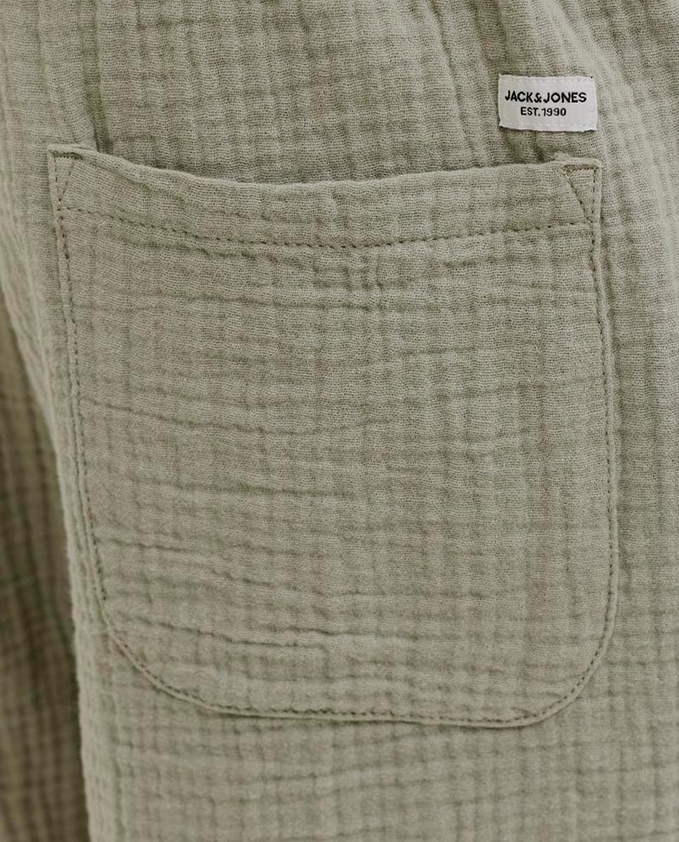 Bermudas Jogger Relaxed Fit Verde-claro-5