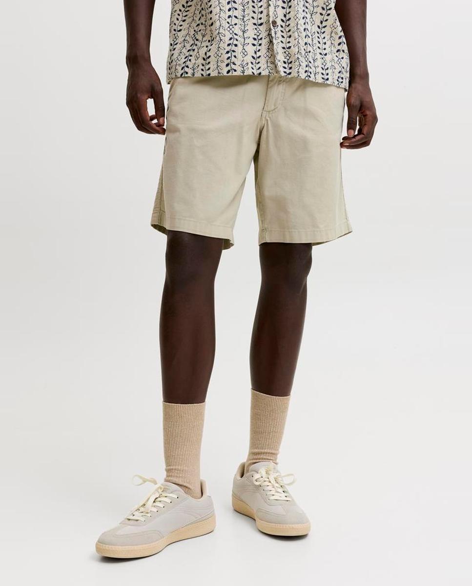 Imagen 2 de Bermuda jogger de hombre con cintura elástica - Jack & Jones - Marrón claro Marrón claro