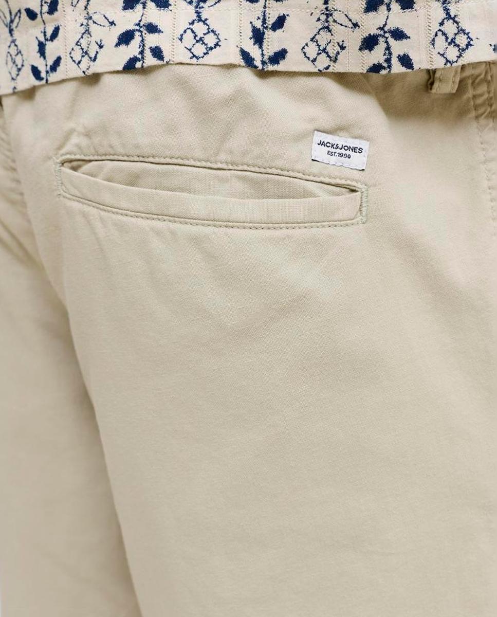 Imagen 4 de Bermuda jogger de hombre con cintura elástica - Jack & Jones - Marrón claro Marrón claro