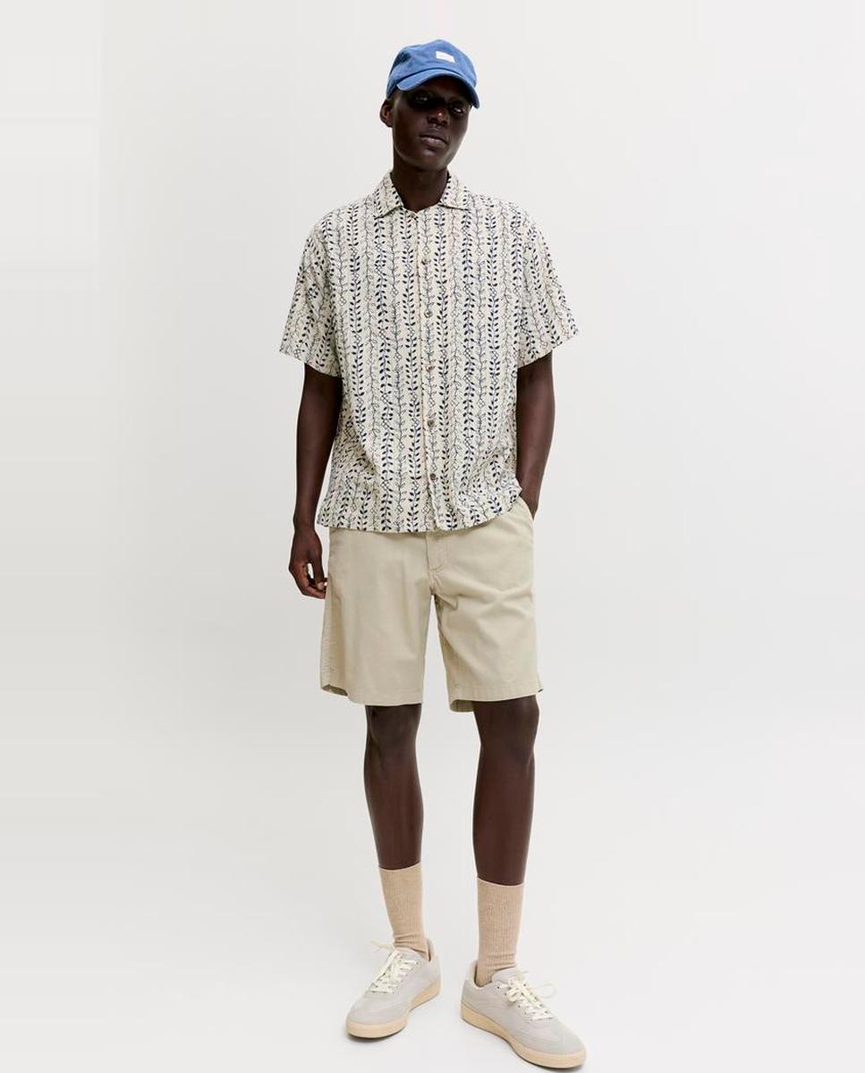 Imagen 8 de Bermuda jogger de hombre con cintura elástica - Jack & Jones - Marrón claro Marrón claro