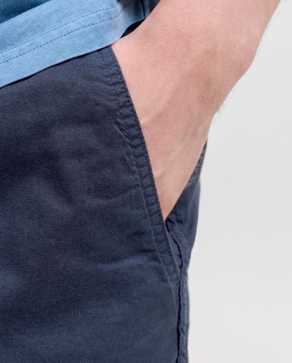 Imagen 5 de Bermuda jogger de hombre con cintura elástica - Jack & Jones - Azul marino Azul marino