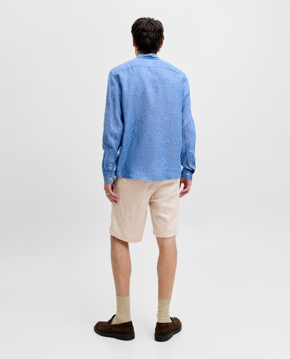 Bermudas Jogger com Cintura Elástica Creme-3