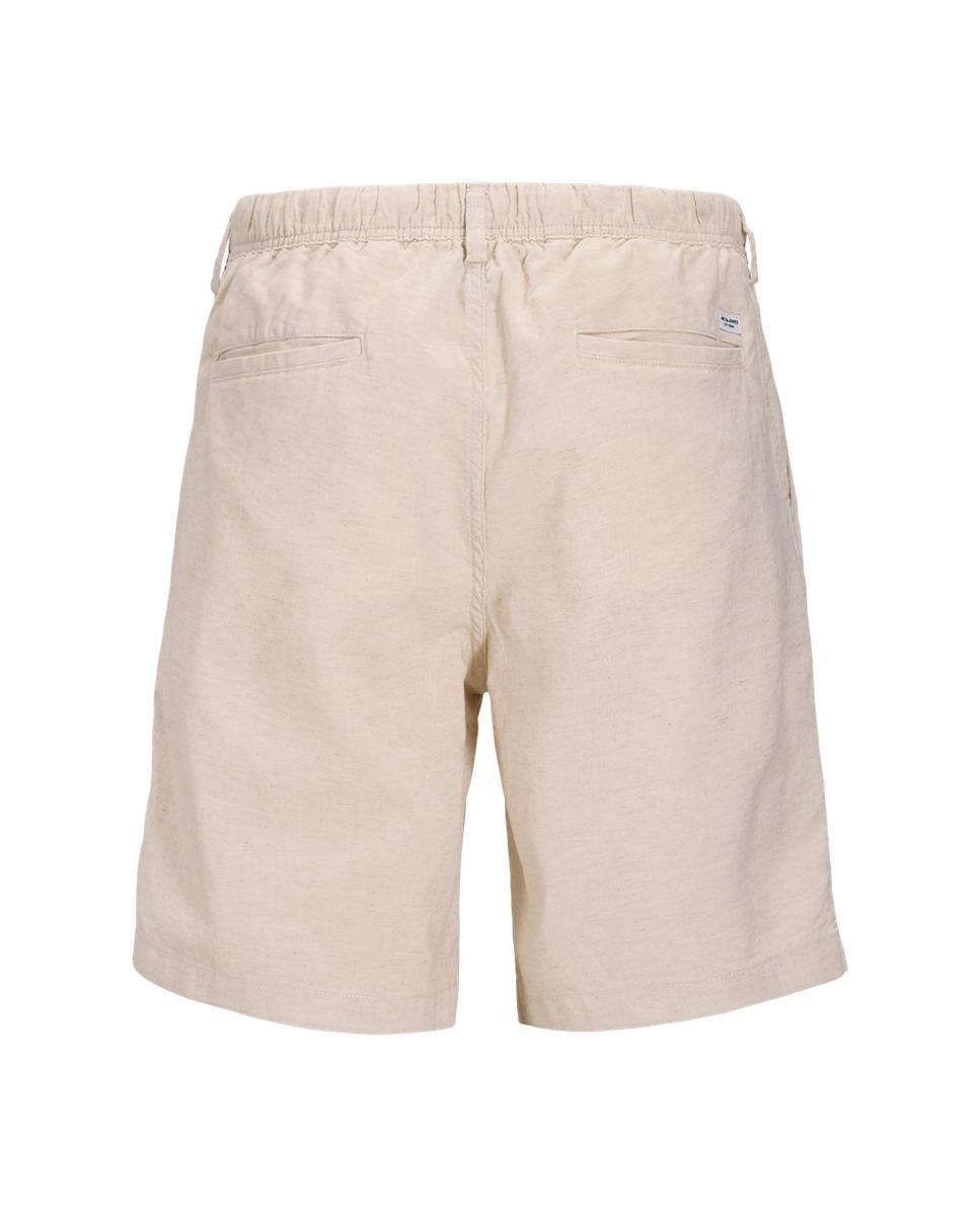 Bermudas Jogger com Cintura Elástica Creme-8