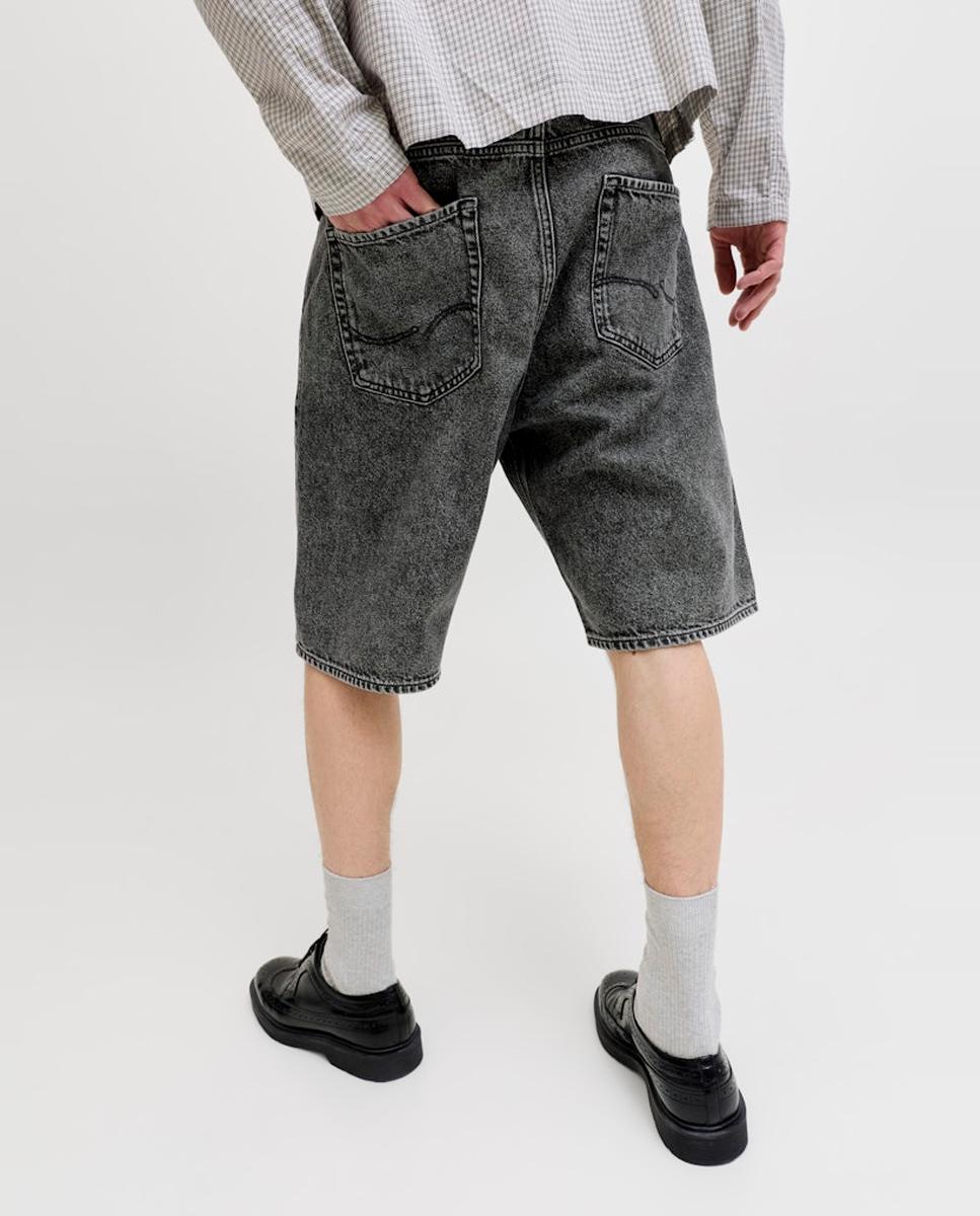Bermudas de Ganga Baggy Fit Cinzento-3