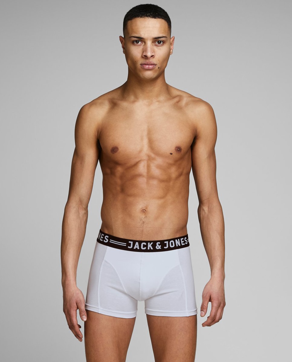 Pack de 3 bóxers de punto de hombre grises - Jack & Jones - Gris Gris-1