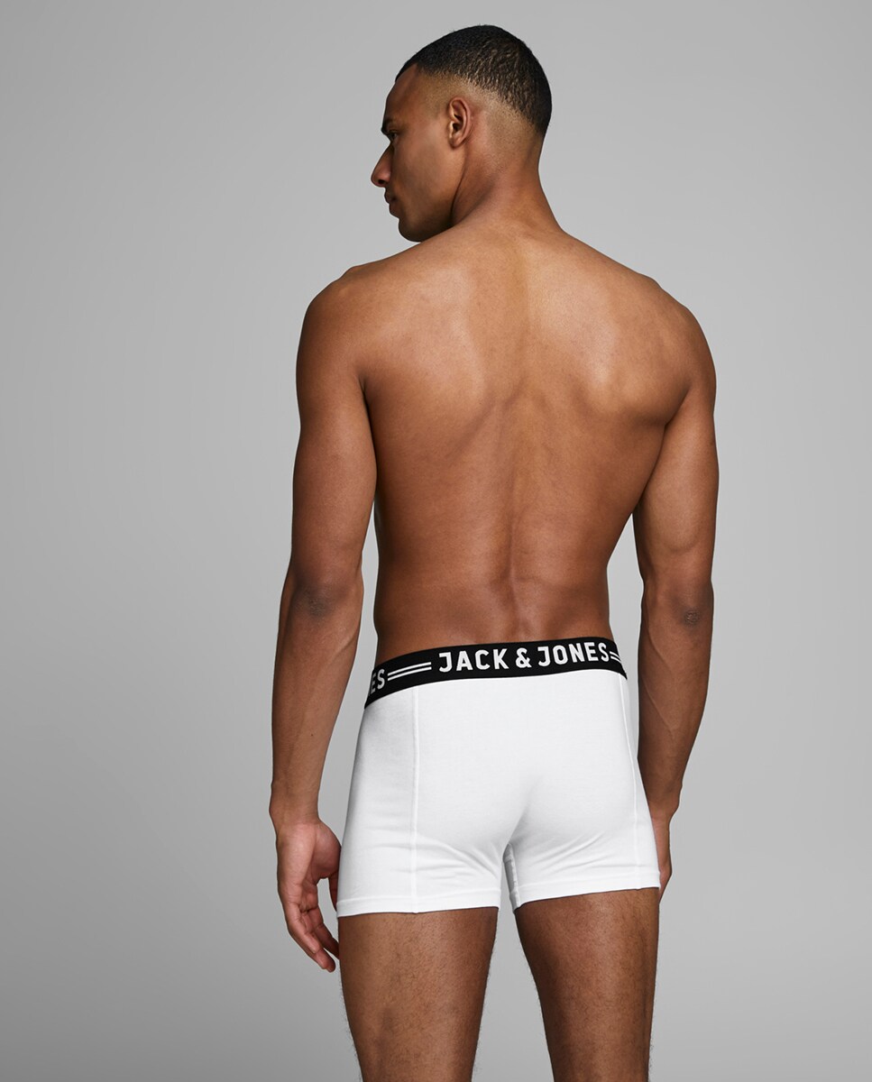 Pack de Três Boxers de Malha Branco-2
