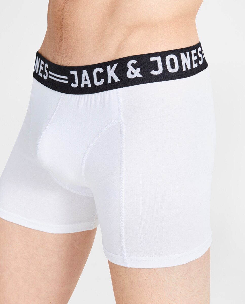 Pack de Três Boxers de Malha Branco-7