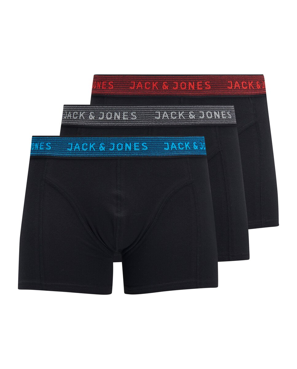 Pack de 3 Boxers de Algodão Preto-8