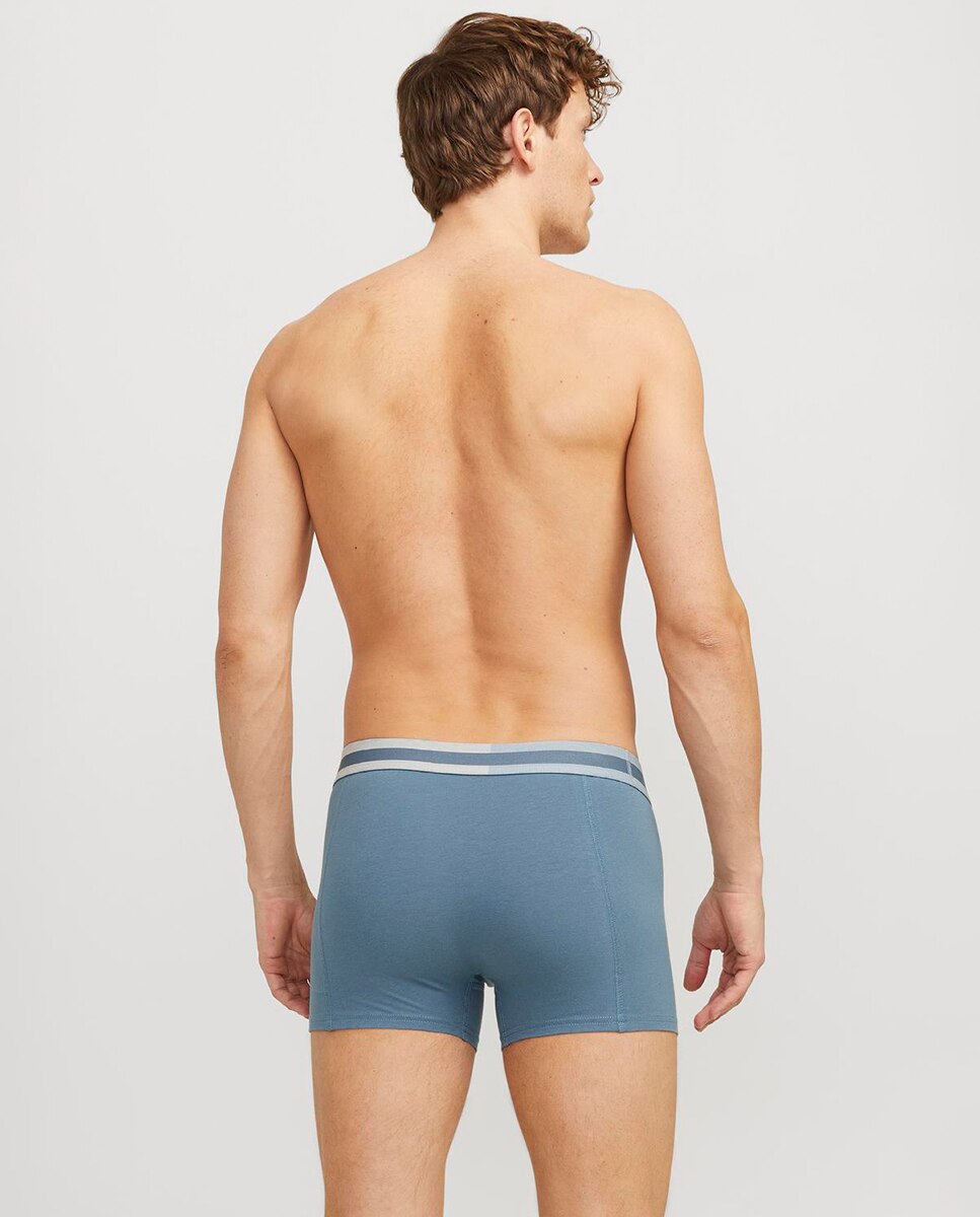 Pack de 3 Boxers com Logótipo e Cintura Elástica Azul-6