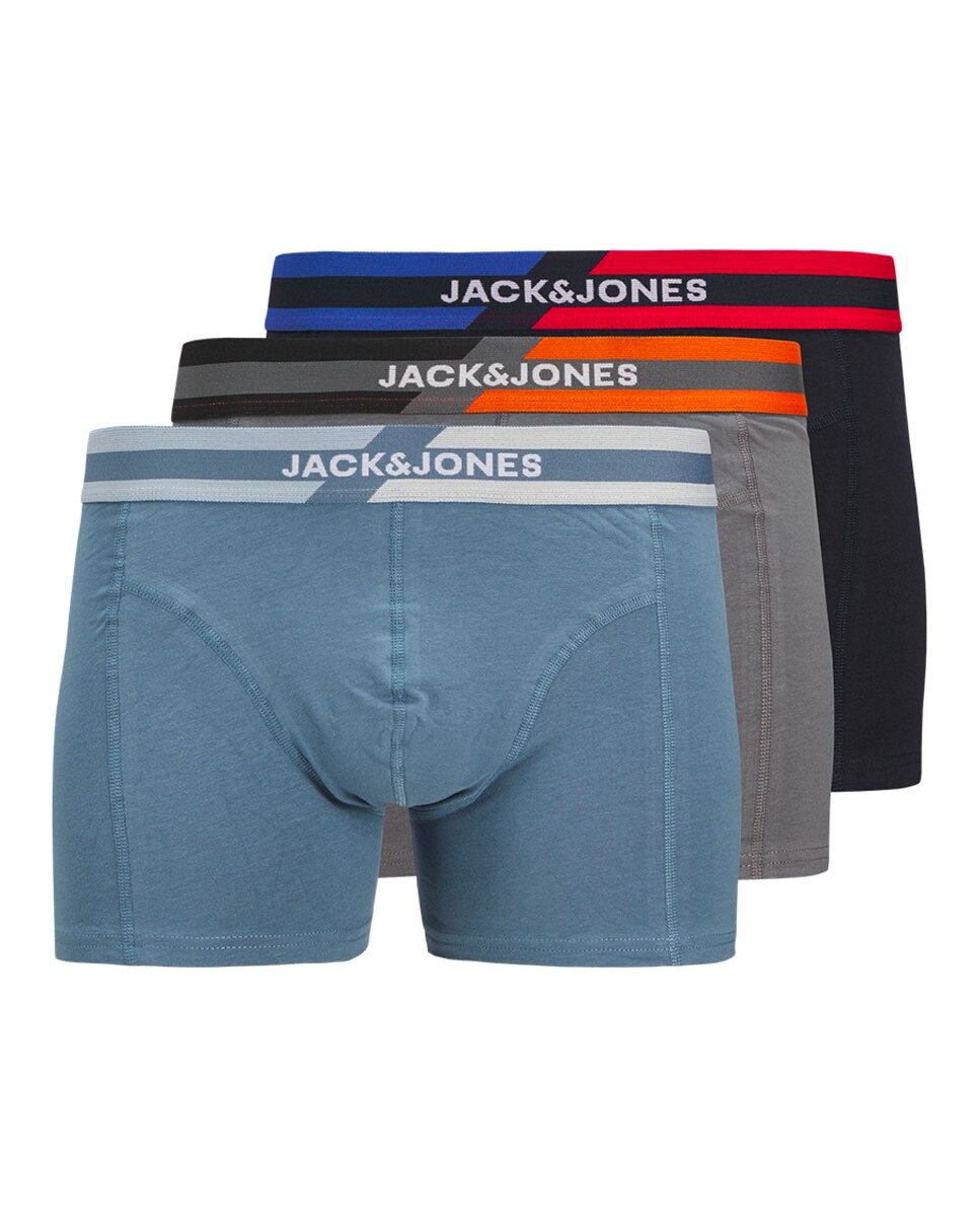 Pack de 3 Boxers com Logótipo e Cintura Elástica Azul-7