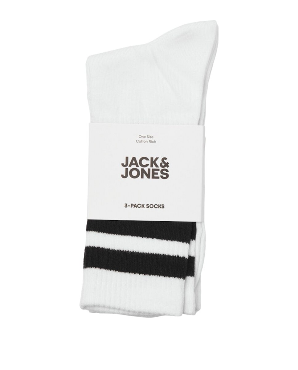 Pack de Três Pares de Meias Desportivas Branco-3