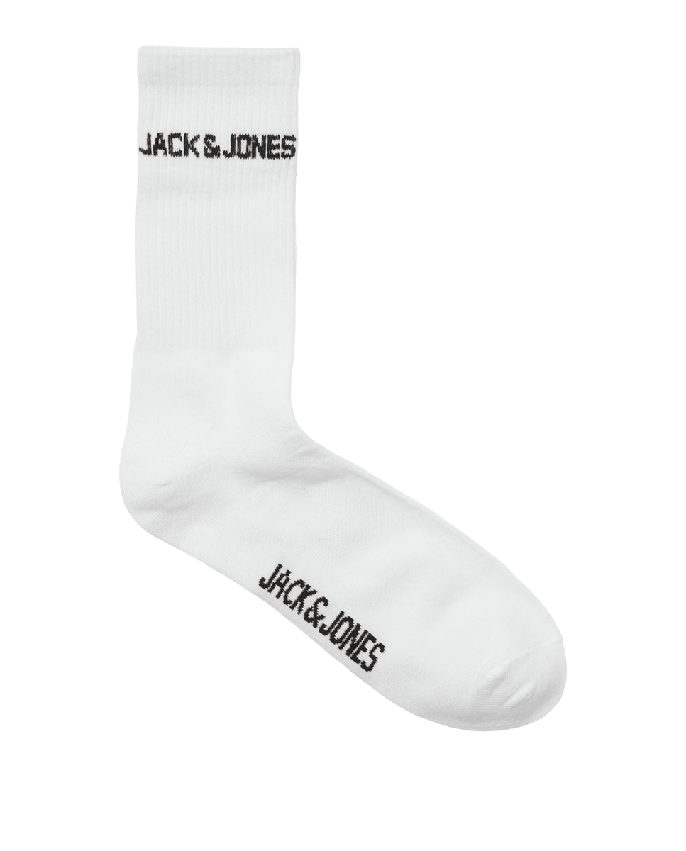 Pack de Três Pares de Meias de Treino de Cano Médio Branco-3